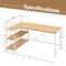 Costway Reversible L Shaped Computer Desk Corner Workstation with 3-Tier Open Shelf